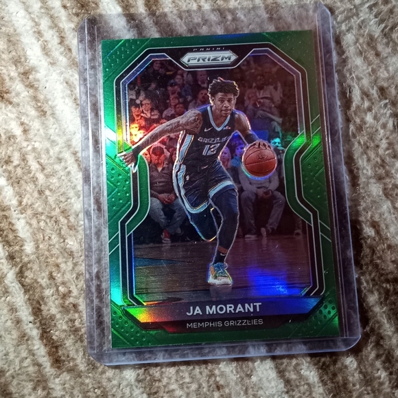 Ja Morant Green Prizm 2020-21 - Picture 2 of 5